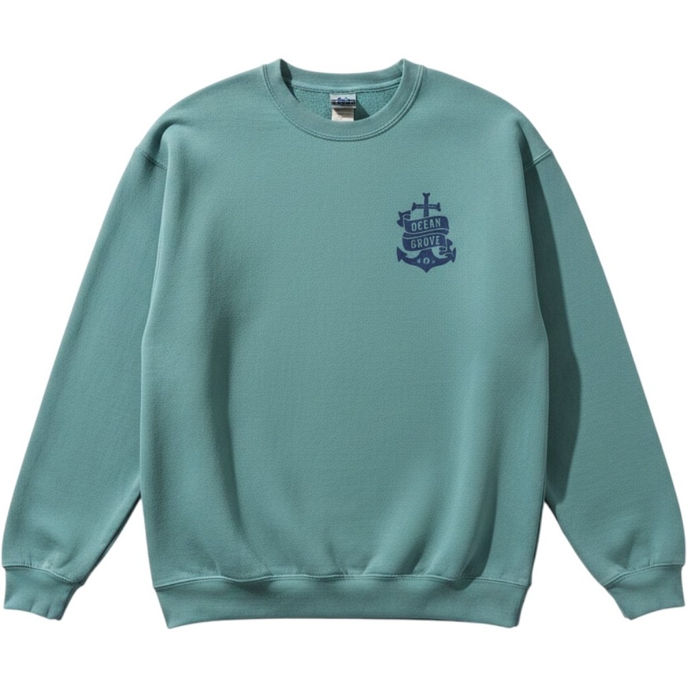 Ocean Grove NJ Sweatshirt Green Stonewash size Medium Jersey Shore Beach